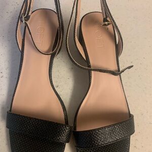 LOFT Black Women's heeled Sandals